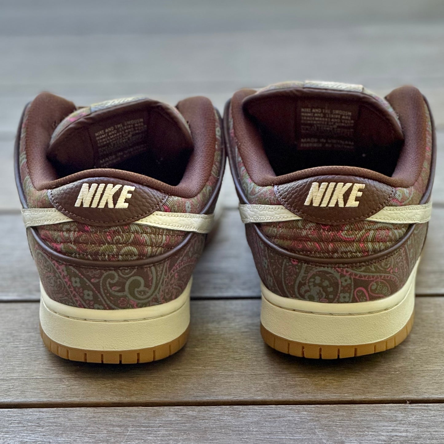 Nike SB Dunk Low Brown Paisley Size 13