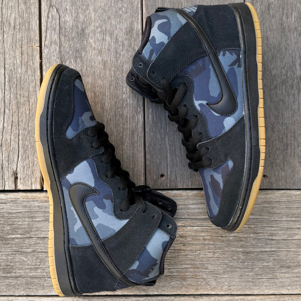 Nike SB Dunk High Obsidian Camo Size 8.5