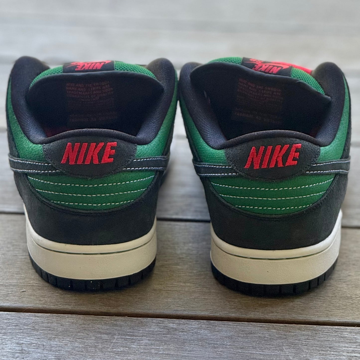 Nike SB Dunk Low Pine Green Atom Red Size 9