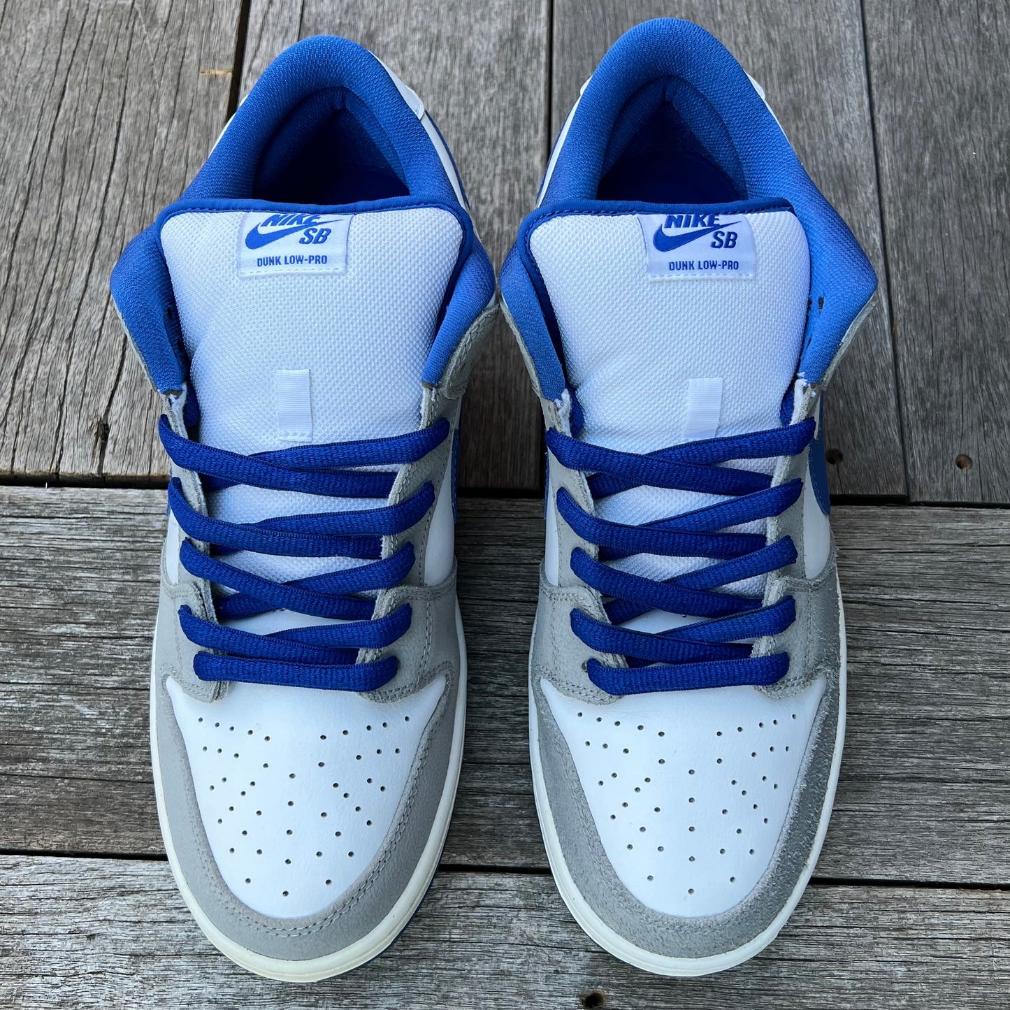 Nike SB Dunk Low Matte Silver Royal Grey Goose Size 12