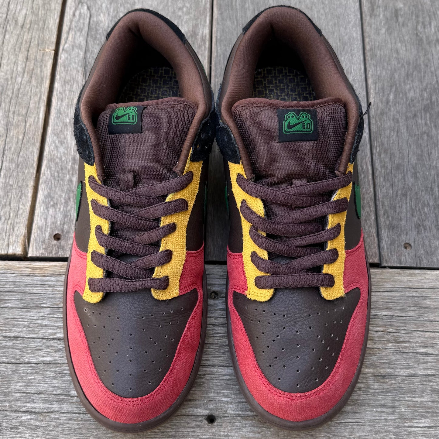 Nike Dunk Low 6.0 Rasta Size 10.5