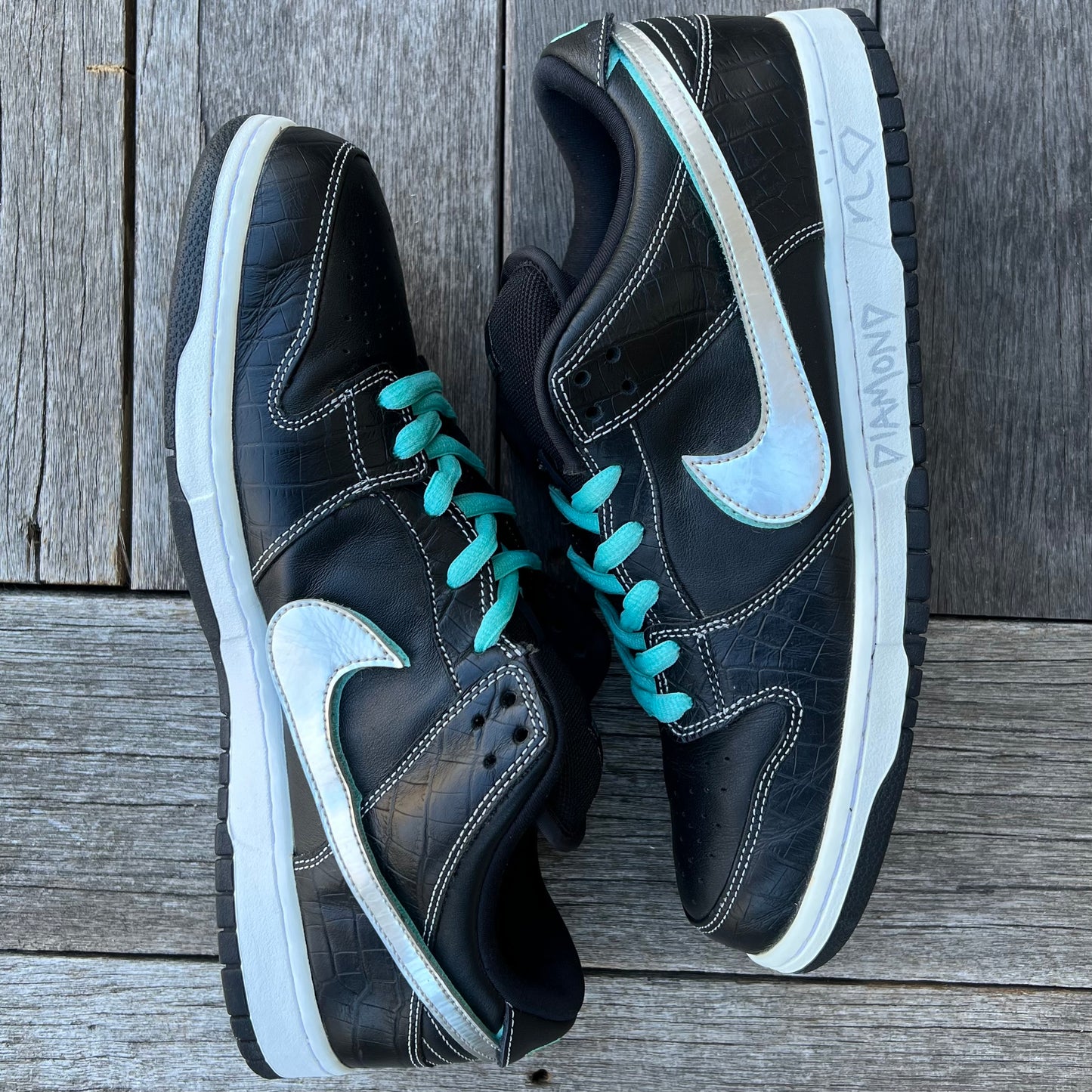 Nike SB Dunk Low Black Diamond (SIGNED) Size 13