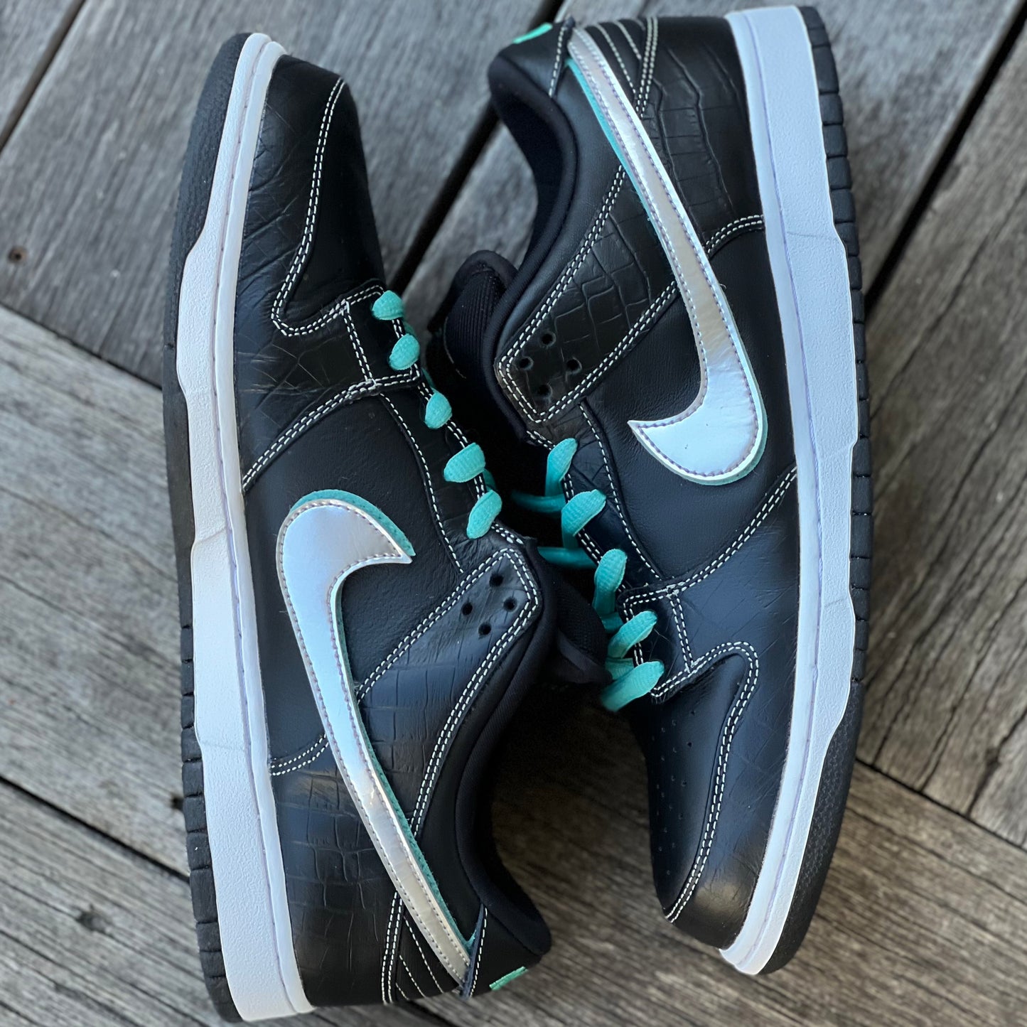 Nike SB Dunk Low Black Diamond Size 12