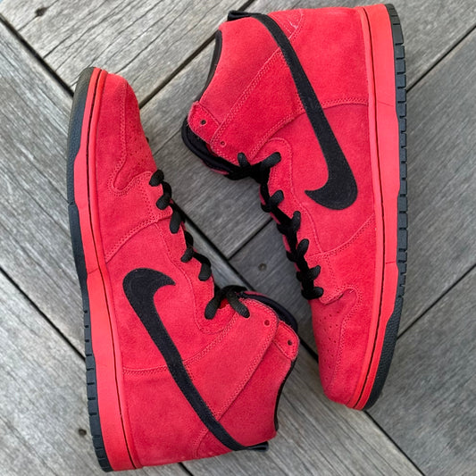 Nike SB Dunk High Red Devil Size 12
