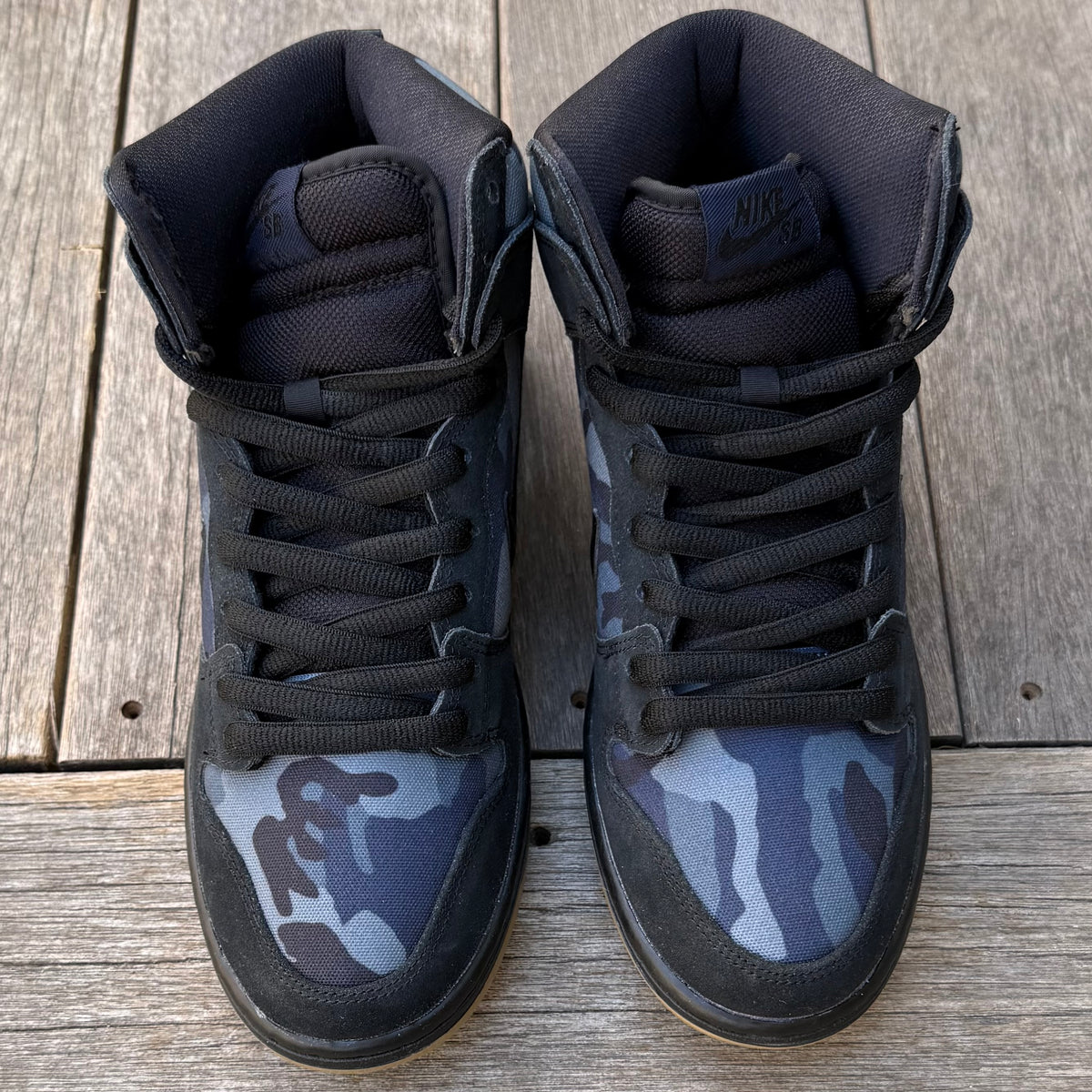 Nike SB Dunk High Obsidian Camo Size 8.5