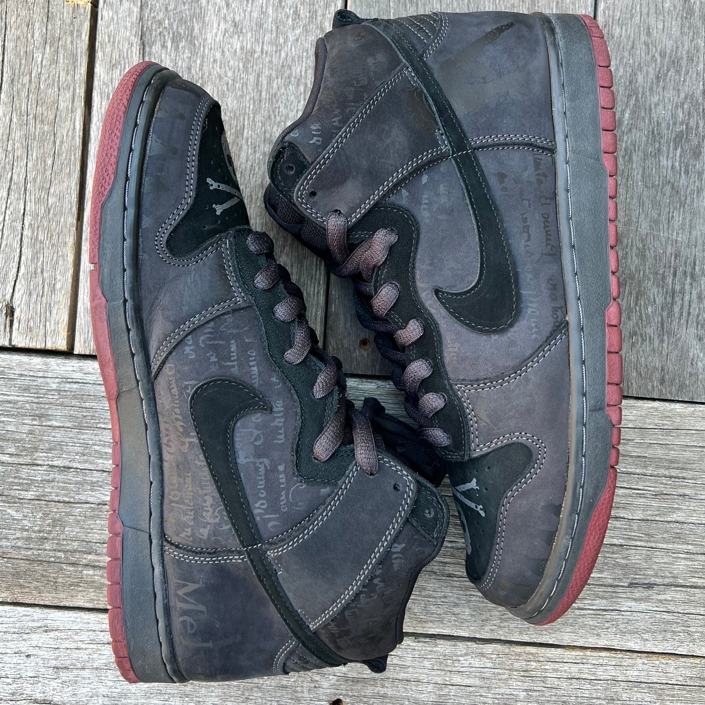 Nike SB Dunk High Black Melvin Size 10.5