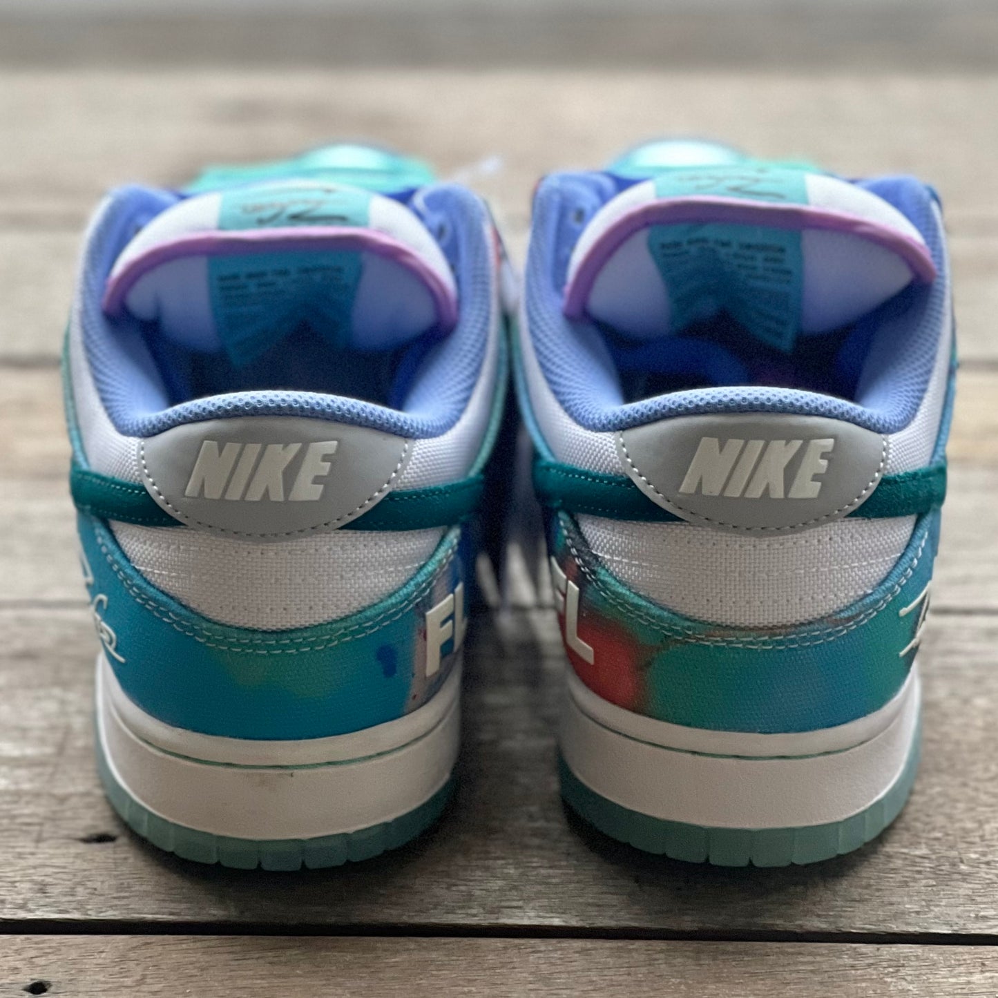 Nike SB Dunk Low Futura White Geode Teal Size 10