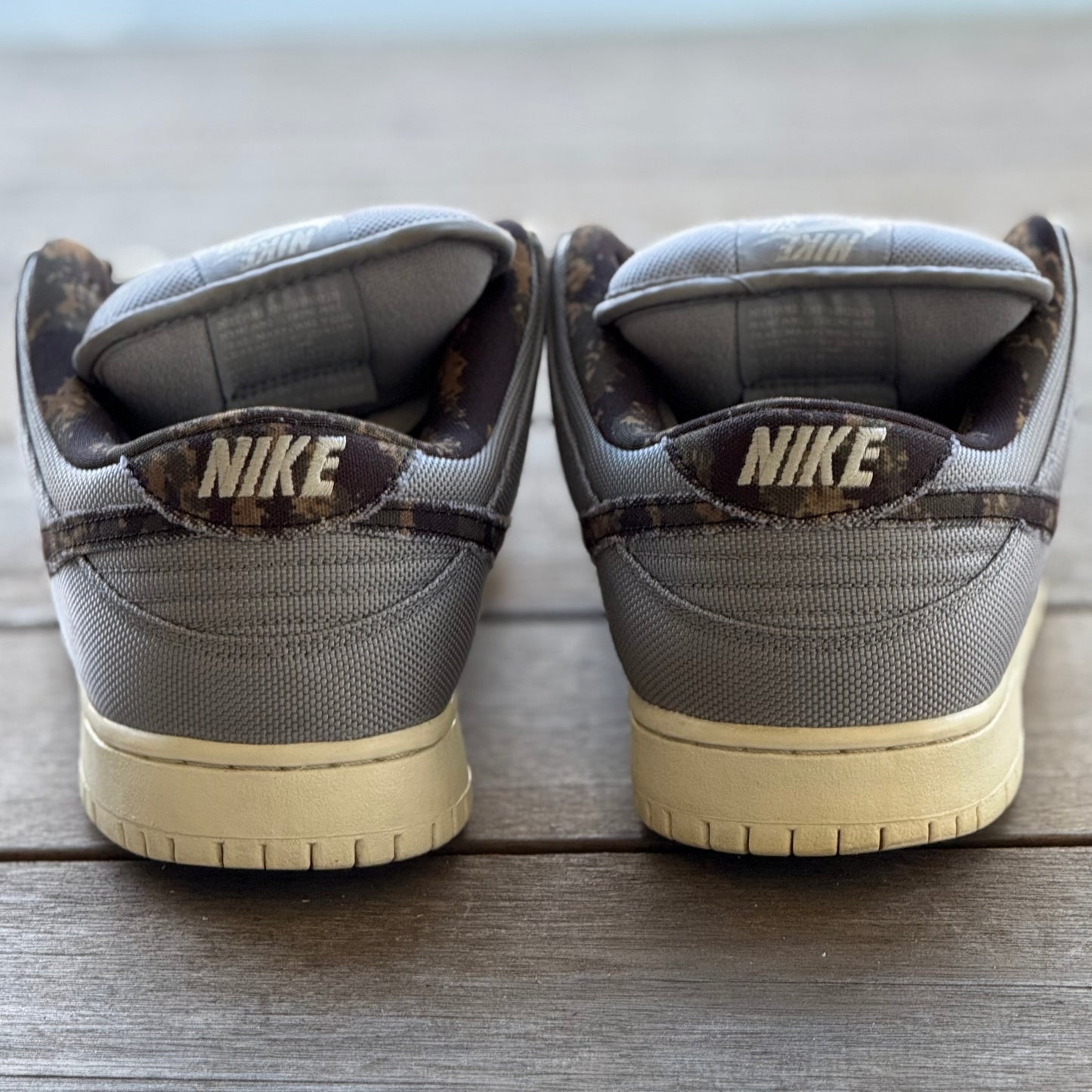 Nike SB Dunk Low Wolf Grey Digi Camo Size 11