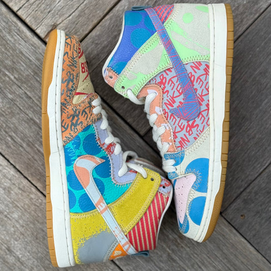 Nike SB Dunk High What the Thomas Campbell Size 9