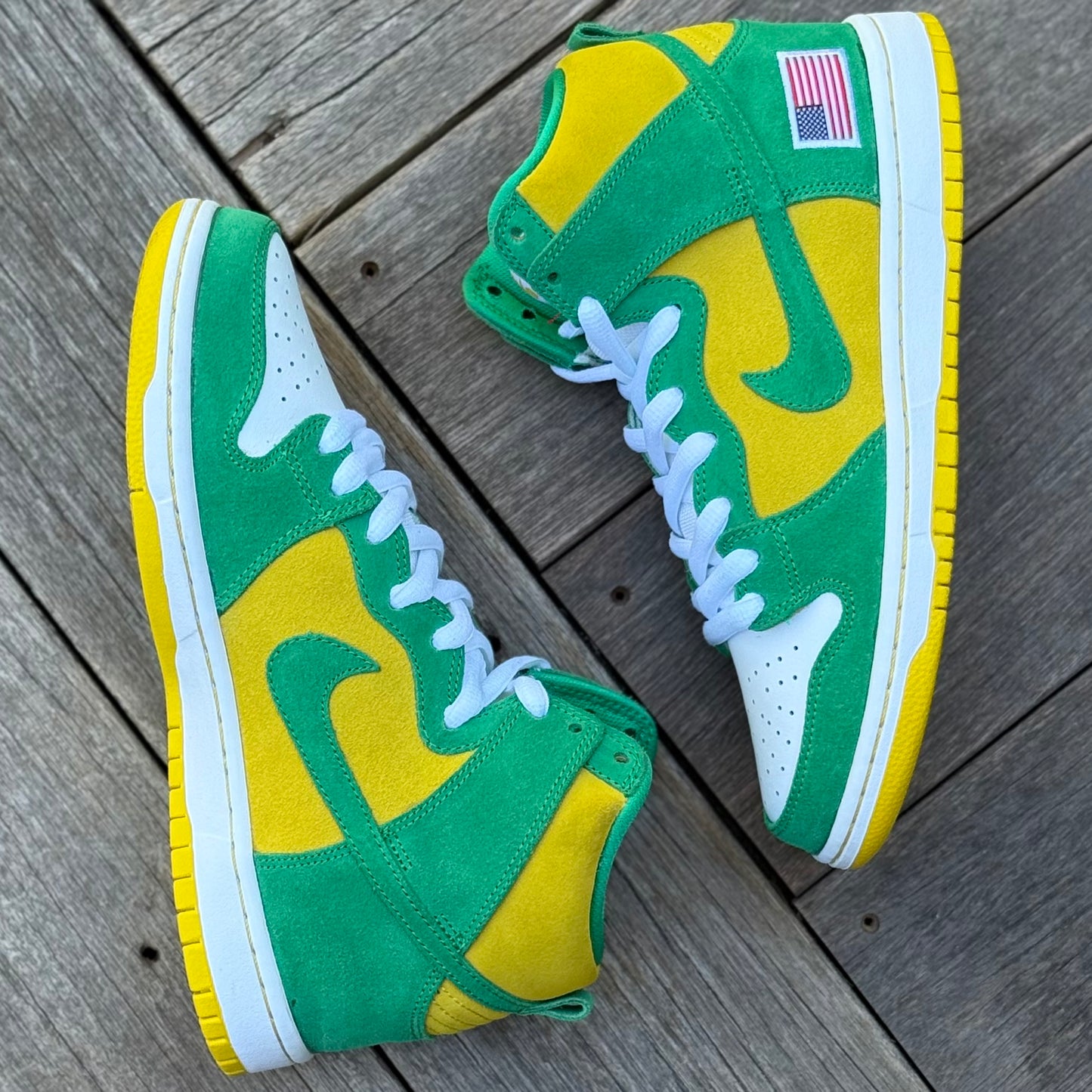 Nike SB Dunk High Oakland A’s Size 8