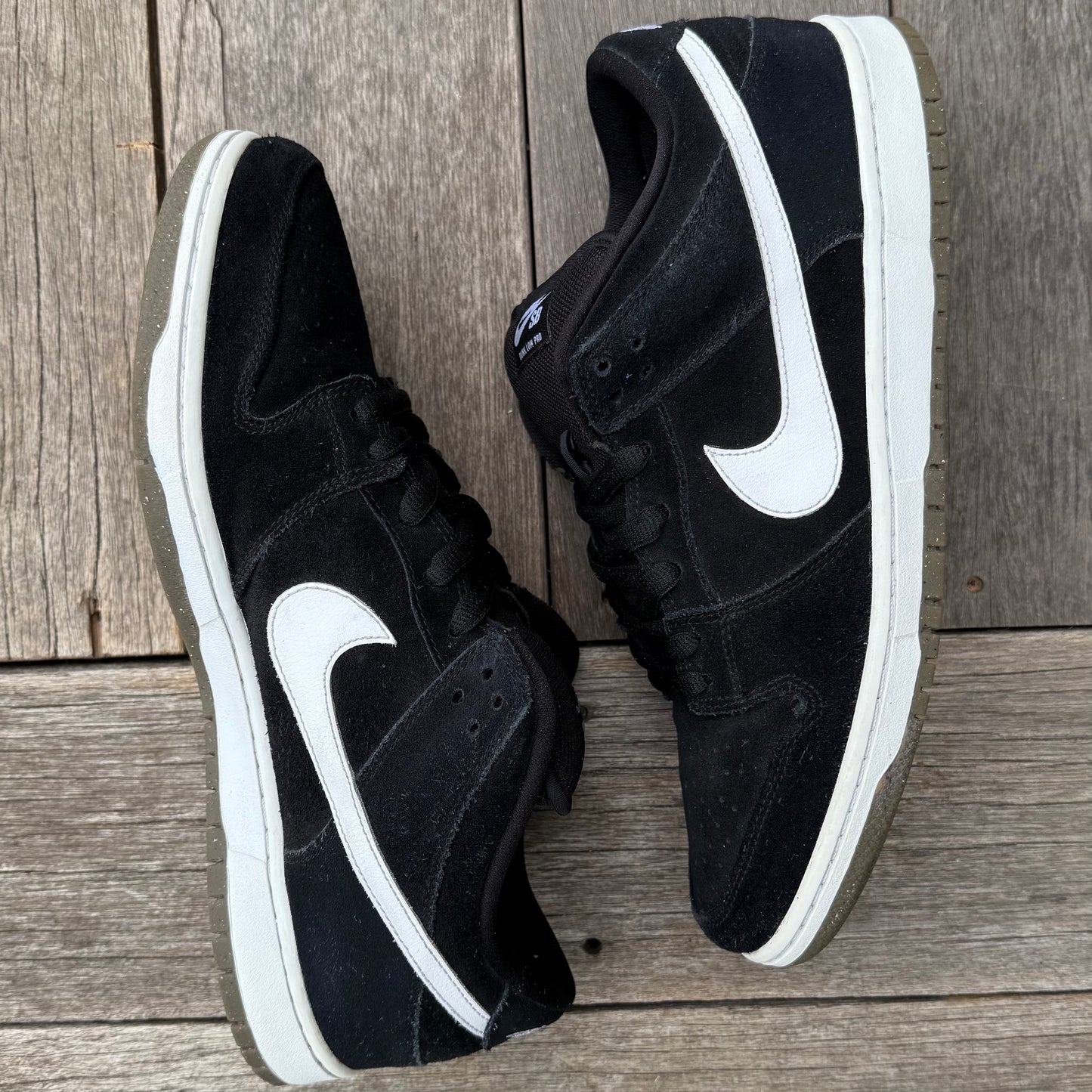 Nike SB Dunk Low Black/White Size 13