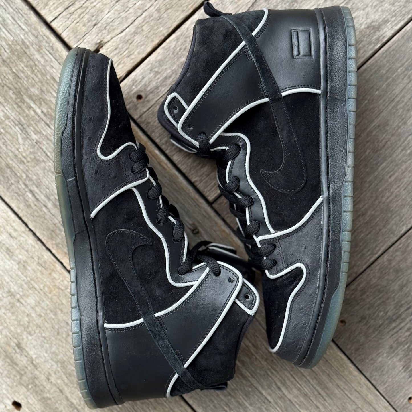 Nike SB Dunk High Black/Purple Box Size 12