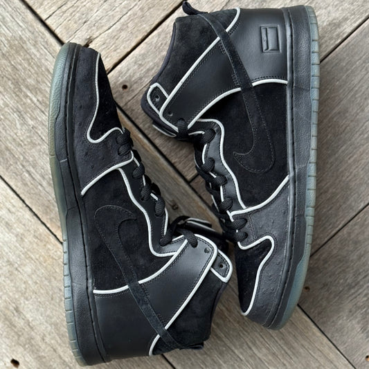 Nike SB Dunk High Black/Purple Box Size 12