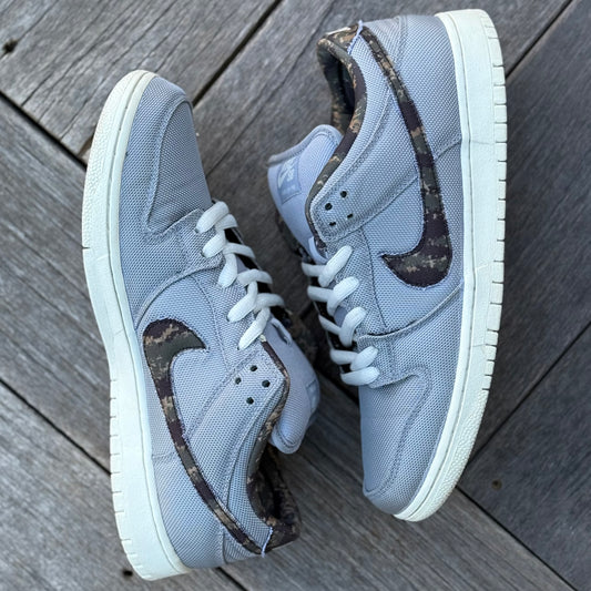 Nike SB Dunk Low Wolf Grey Digi Camo Size 11