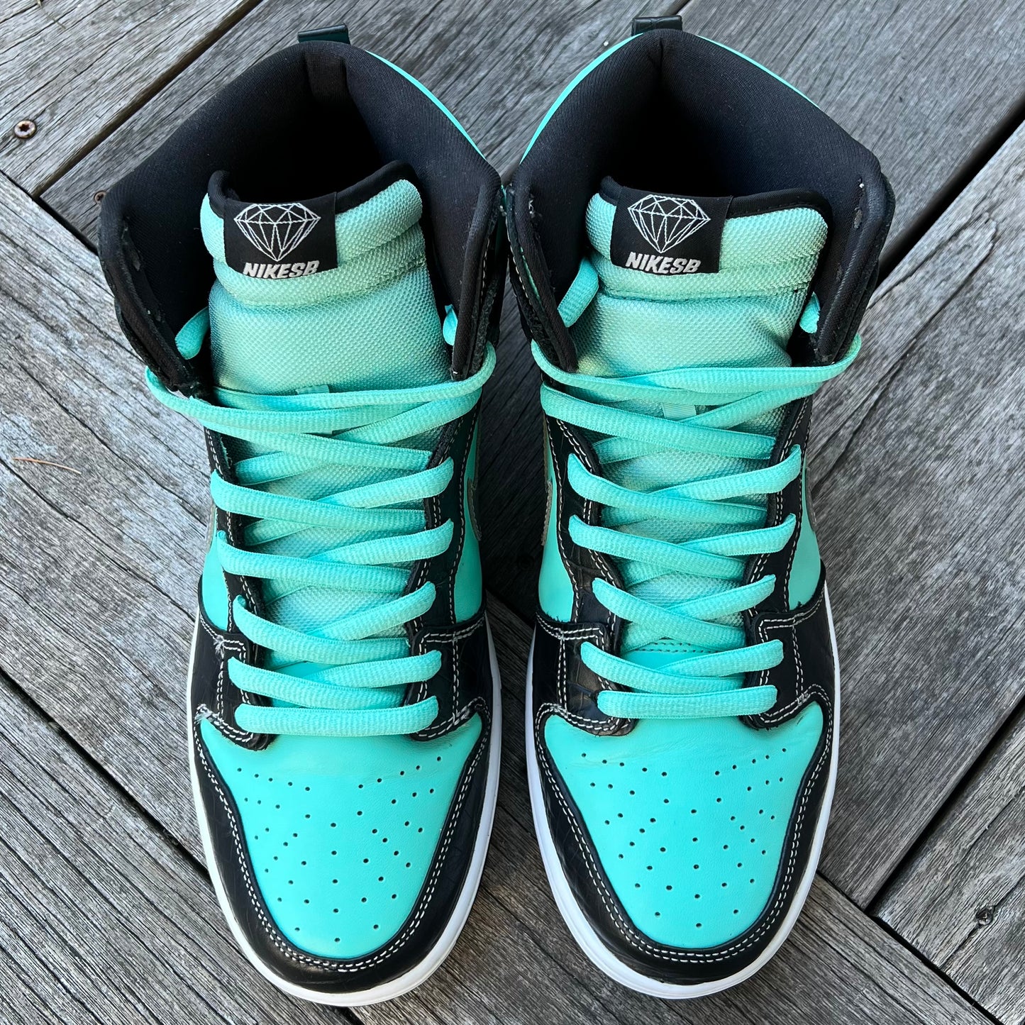 Nike SB Dunk High Tiffany Diamond Size 12