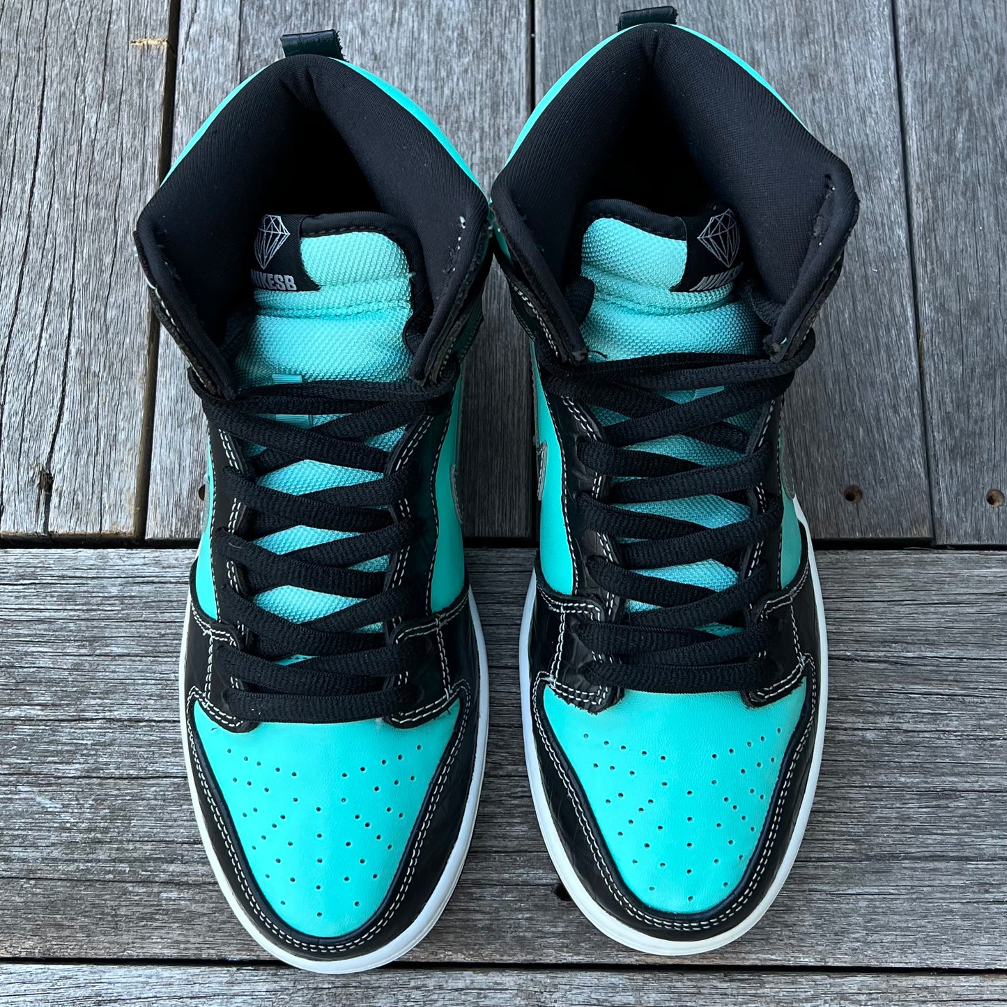 Nike SB Dunk High Tiffany Diamond Size 8