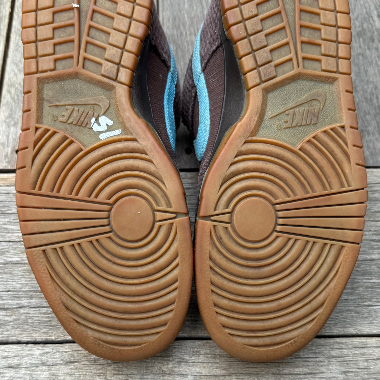 Nike Dunk Low 6.0 Baroque Brown Mineral Blue Hemp Size 10