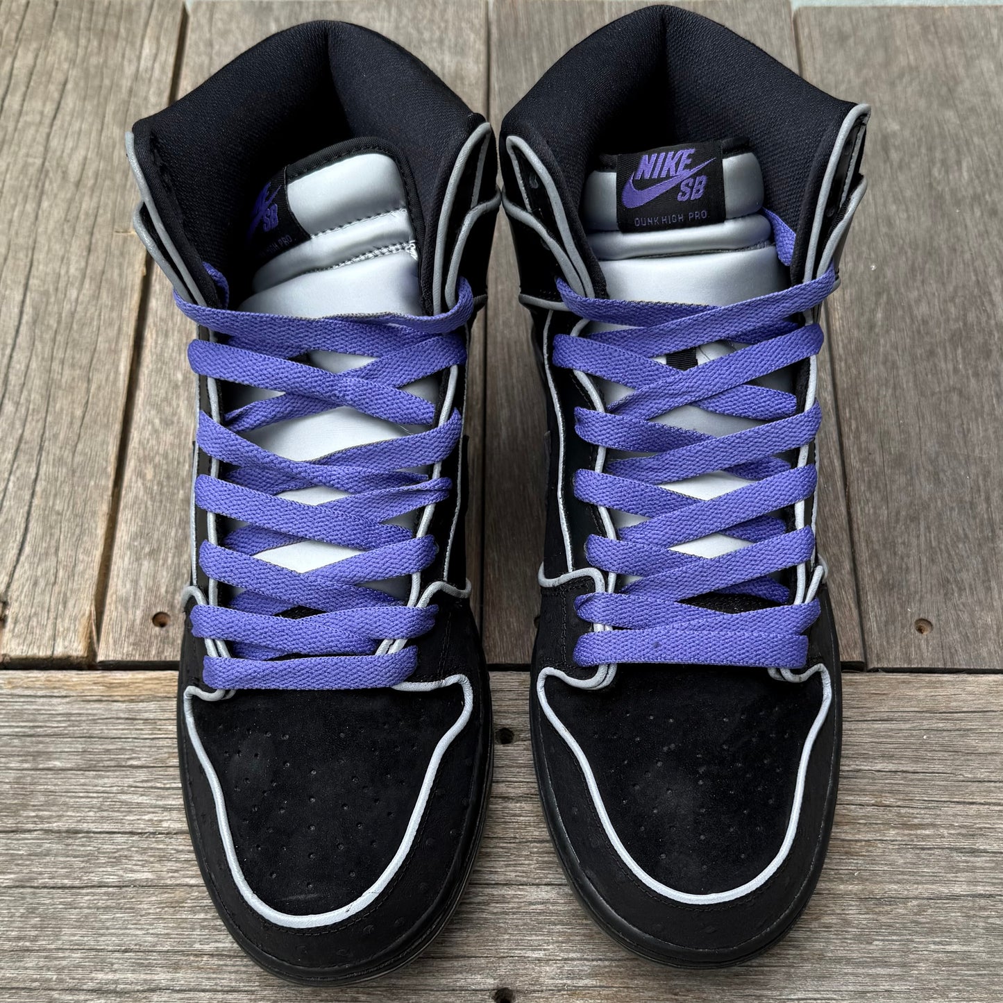 Nike SB Dunk High Black/Purple Box Size 11