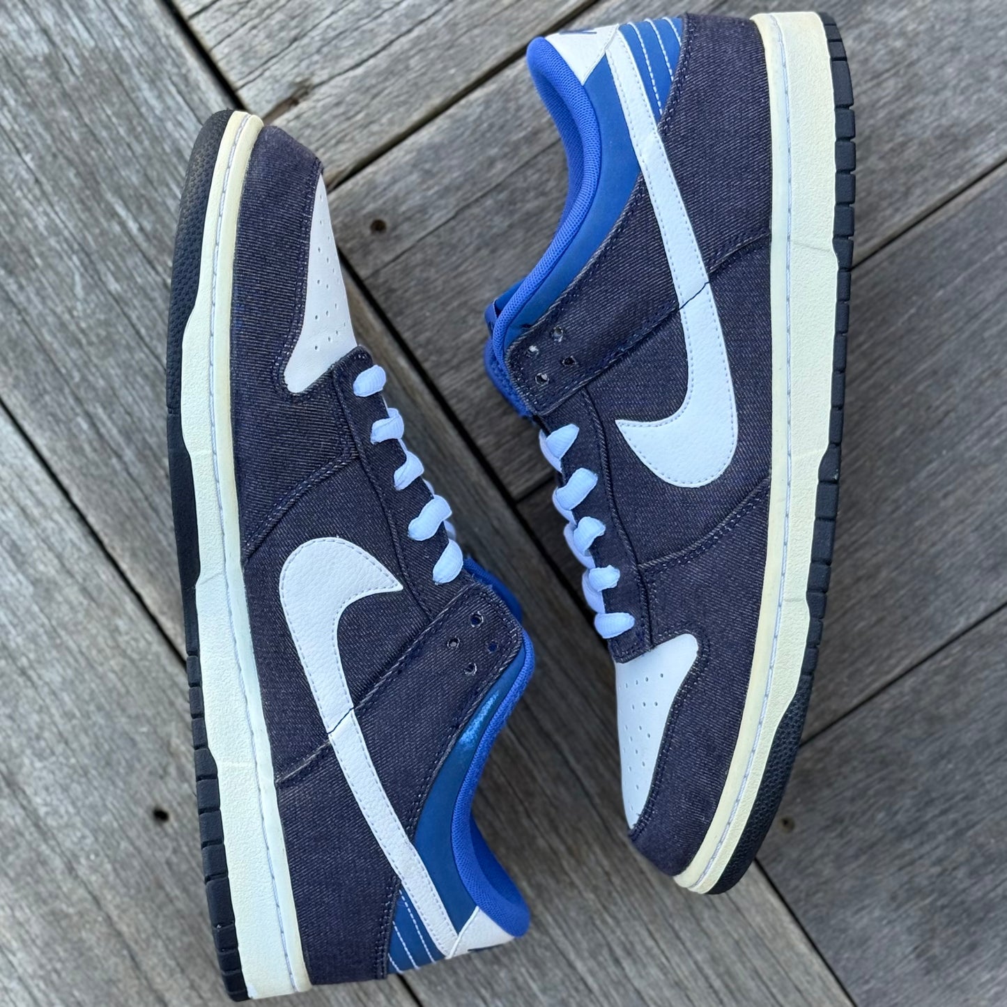 Nike Dunk Low Blackened Denim Size 13