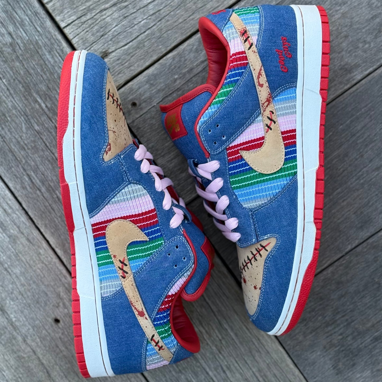 Nike SB Dunk Low Chucky SRGN (Shoe Surgeon) Custom Size 13