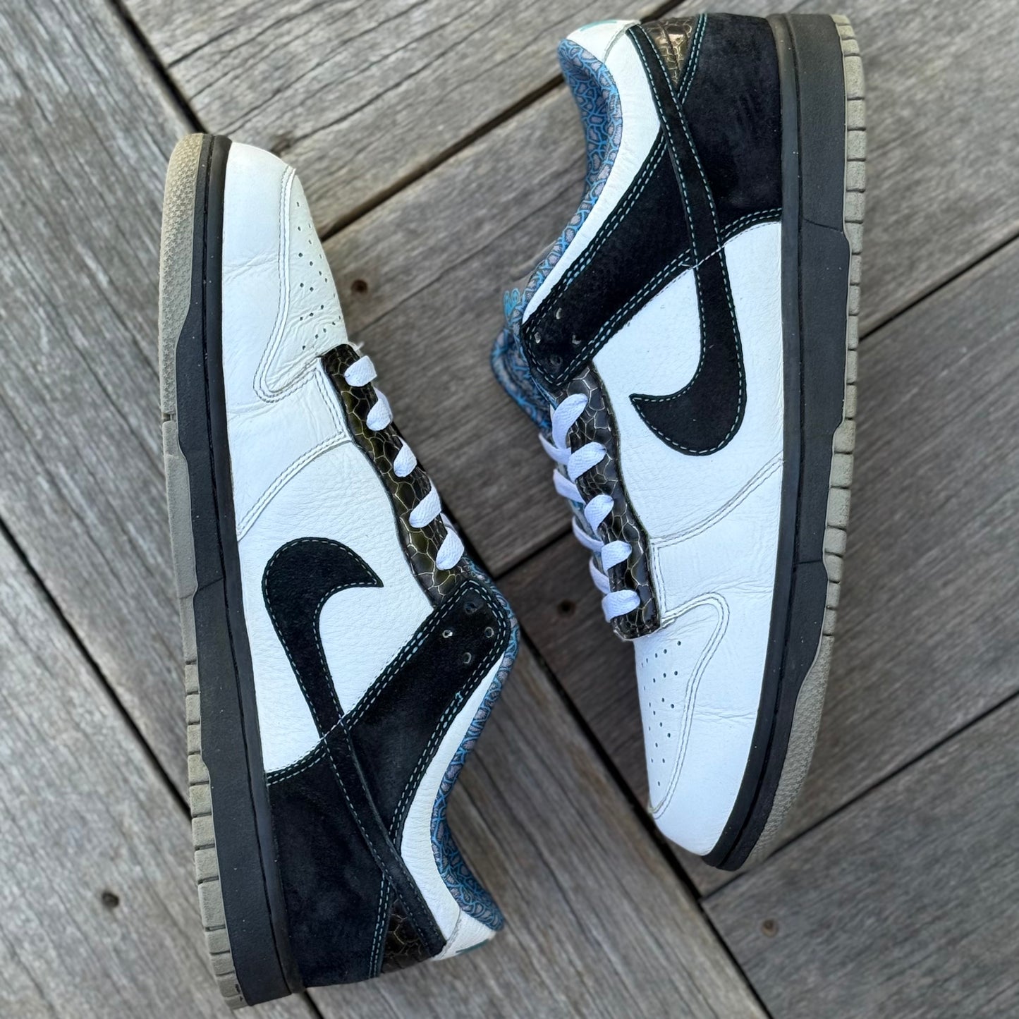 Nike Dunk Low 6.0 Cyan Light Charcoal Size 10
