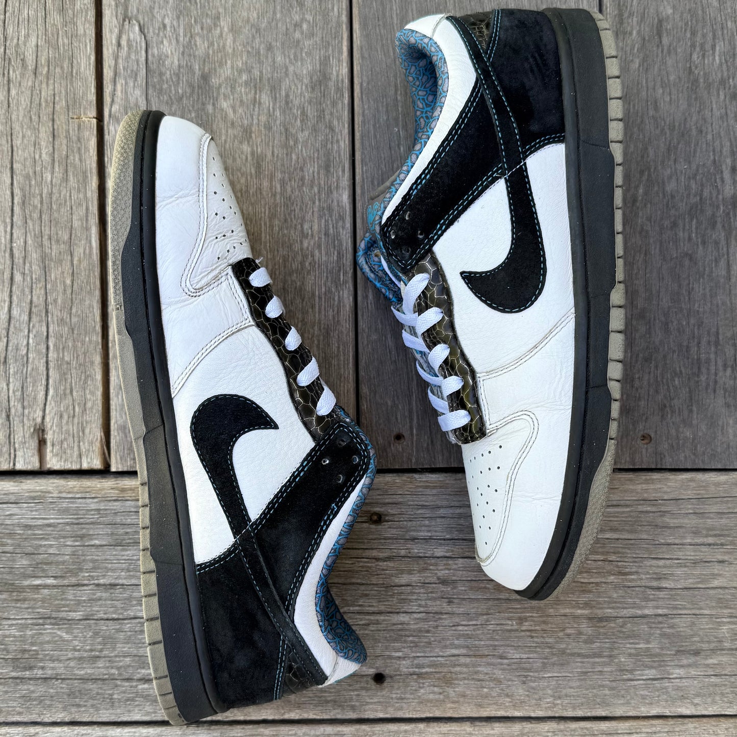Nike Dunk Low 6.0 Cyan Light Charcoal Size 10