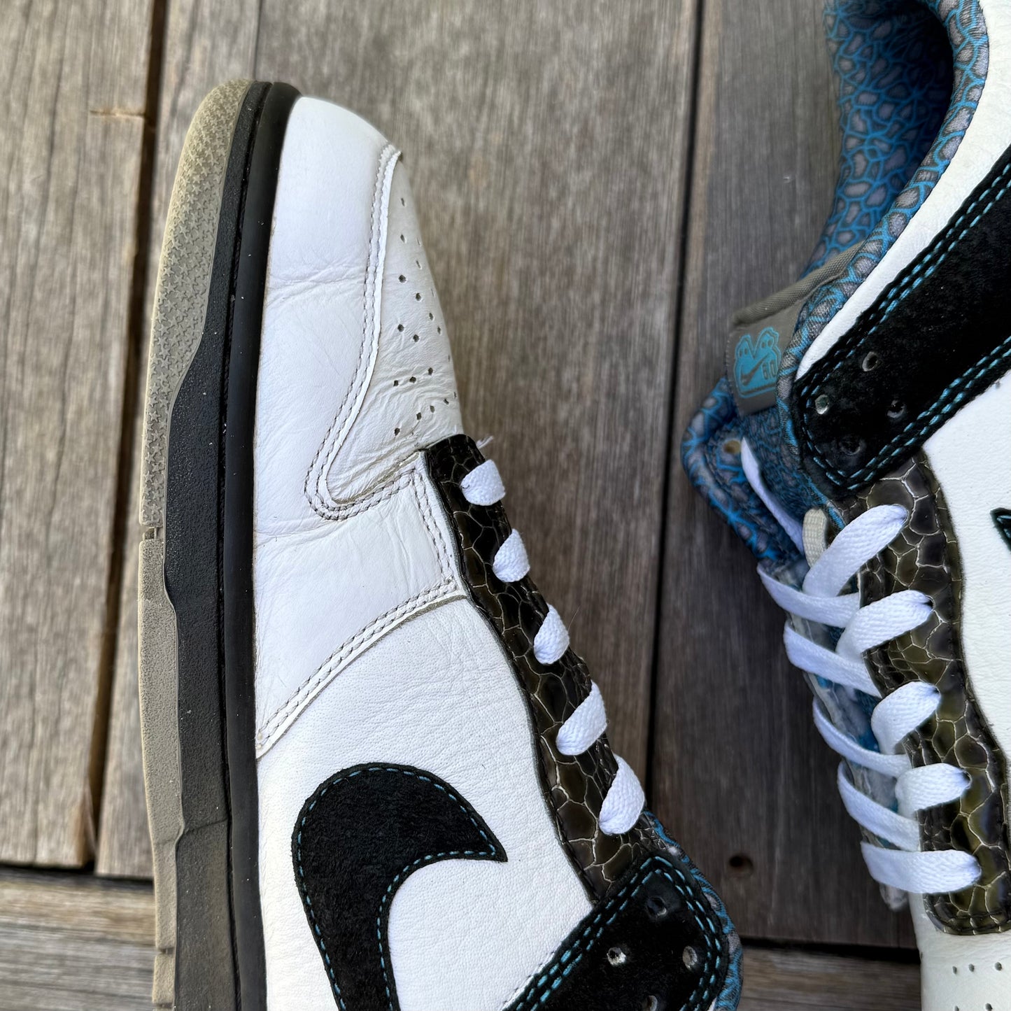 Nike Dunk Low 6.0 Cyan Light Charcoal Size 10