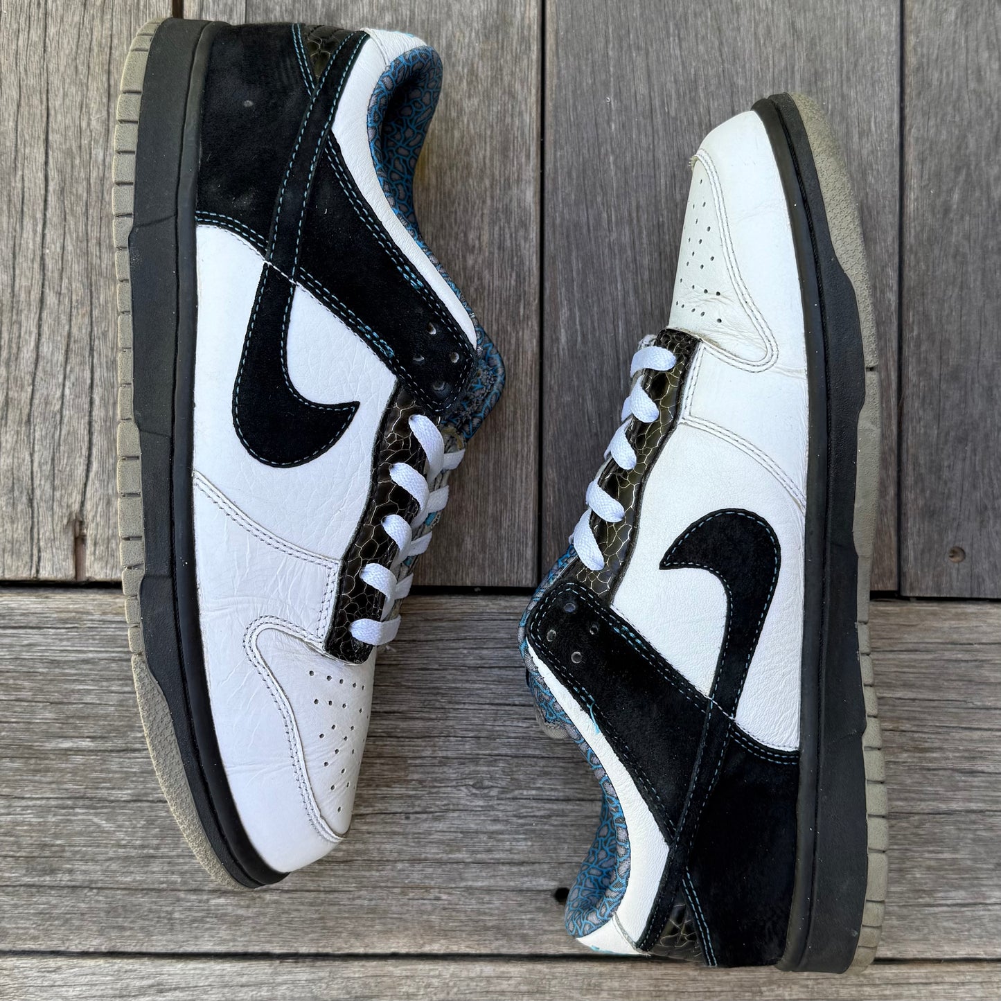 Nike Dunk Low 6.0 Cyan Light Charcoal Size 10