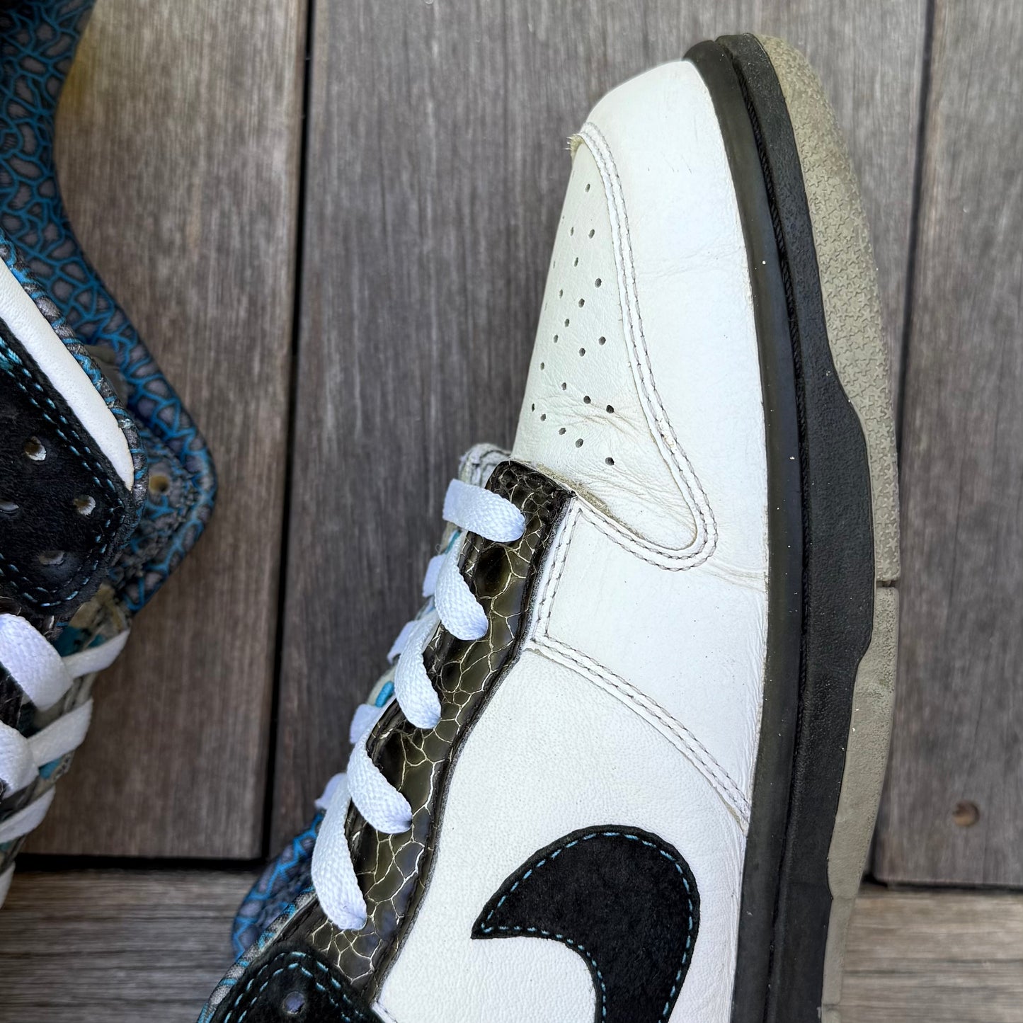 Nike Dunk Low 6.0 Cyan Light Charcoal Size 10