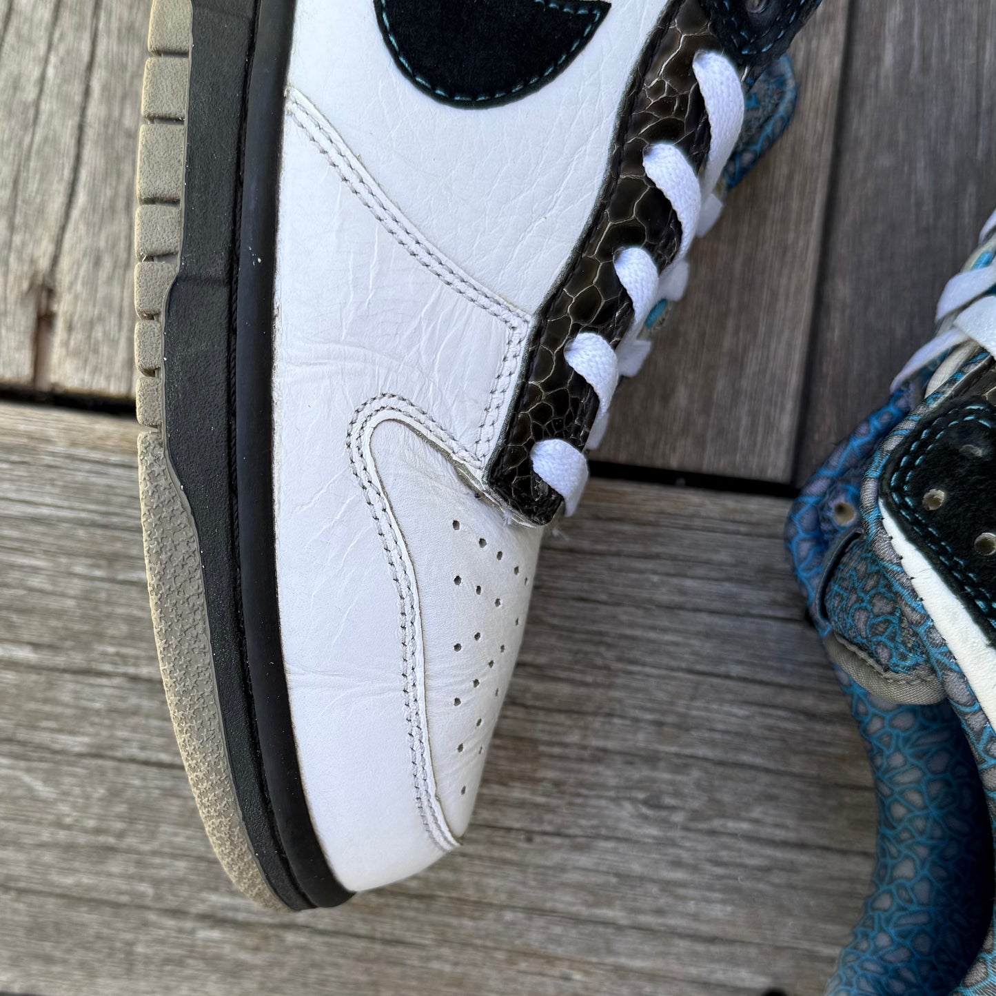 Nike Dunk Low 6.0 Cyan Light Charcoal Size 10