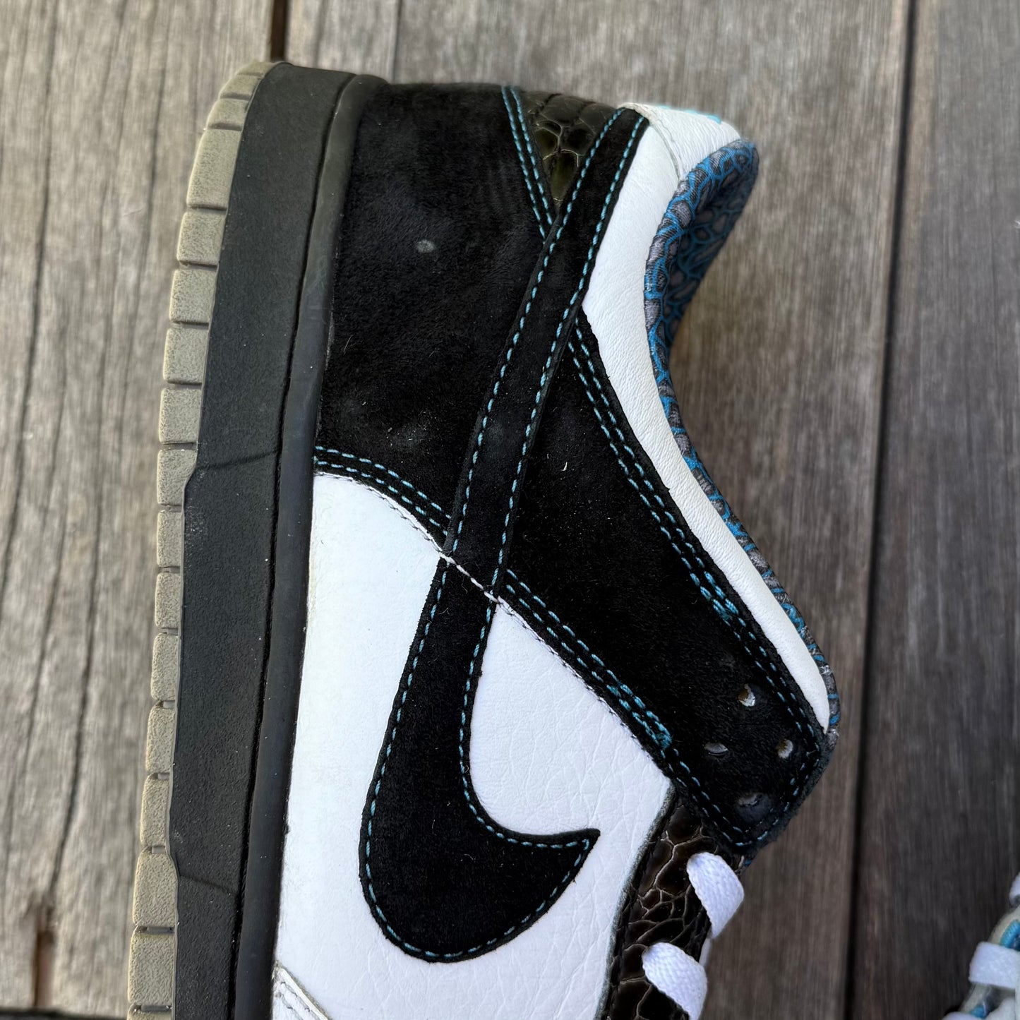 Nike Dunk Low 6.0 Cyan Light Charcoal Size 10