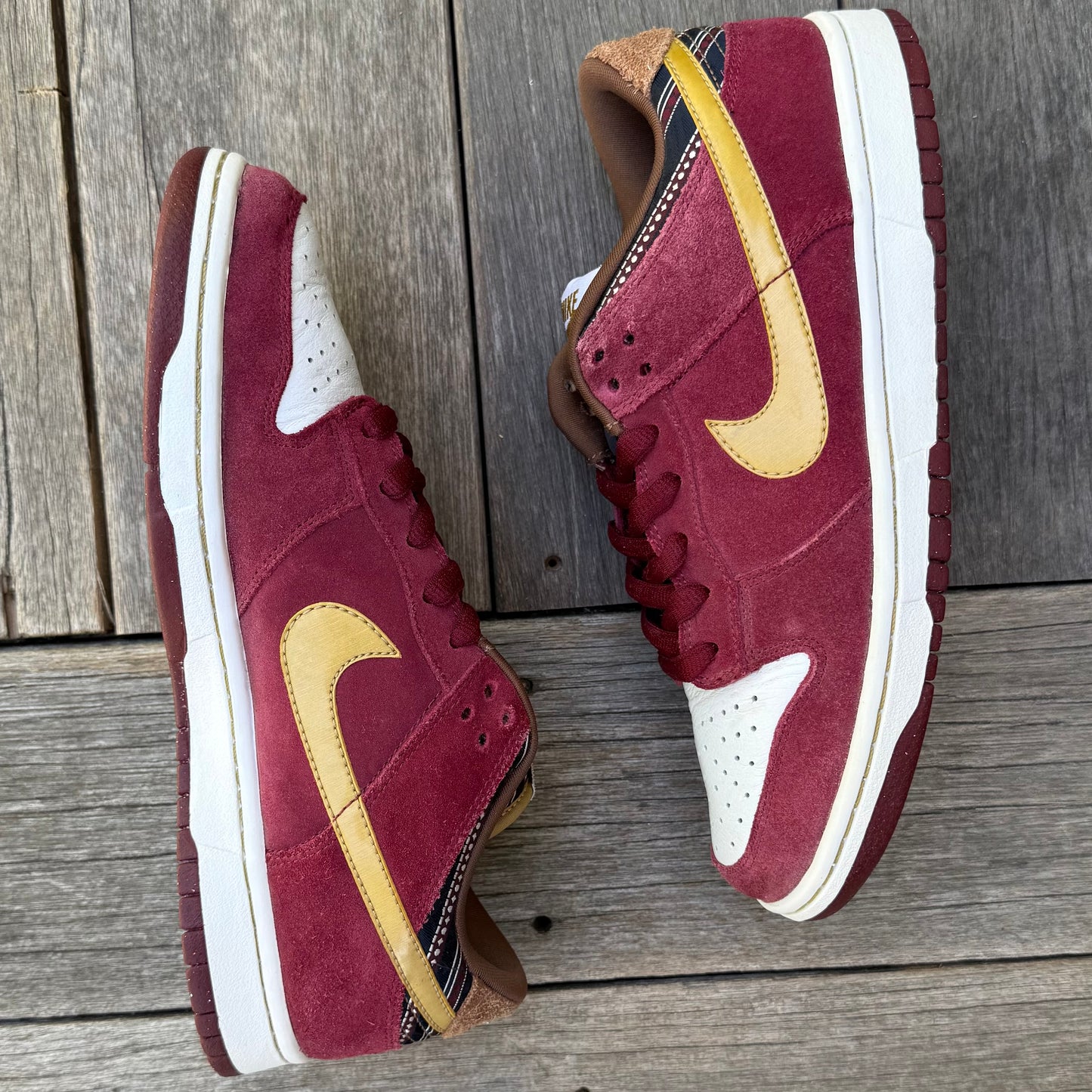 Nike SB Dunk Low Anchorman Ron Burgundy Size 10