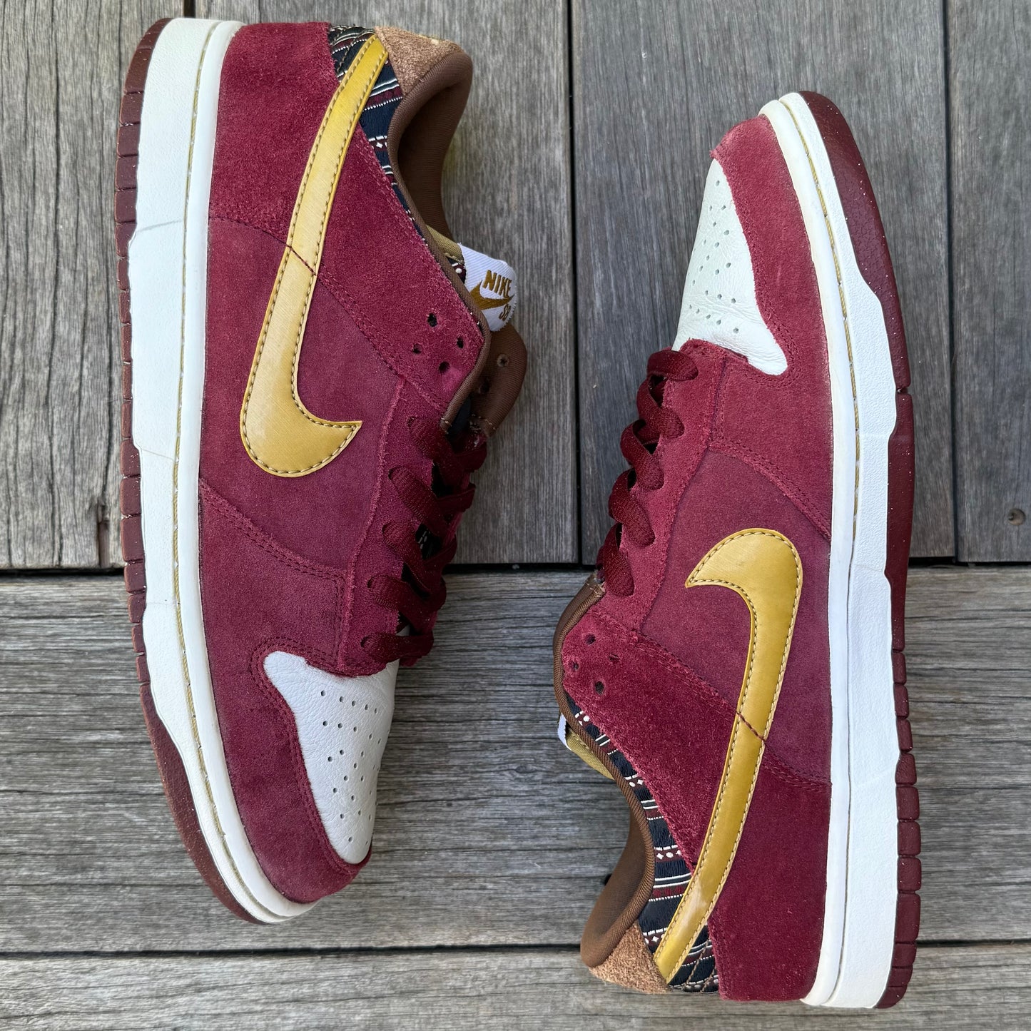 Nike SB Dunk Low Anchorman Ron Burgundy Size 10