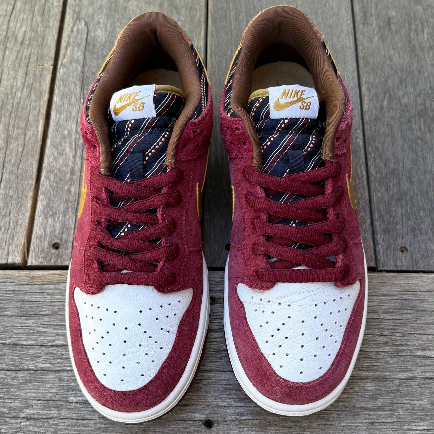Nike SB Dunk Low Anchorman Ron Burgundy Size 10