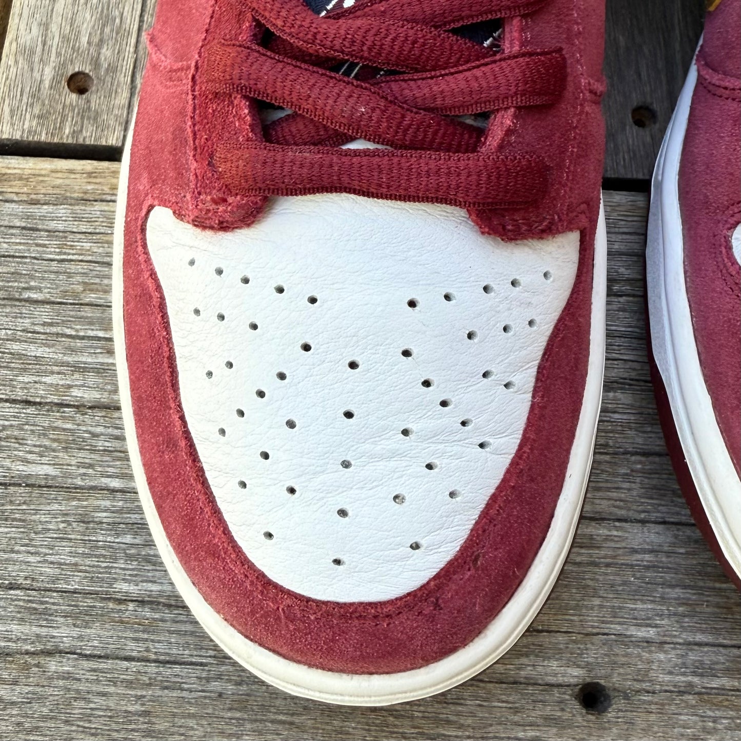 Nike SB Dunk Low Anchorman Ron Burgundy Size 10