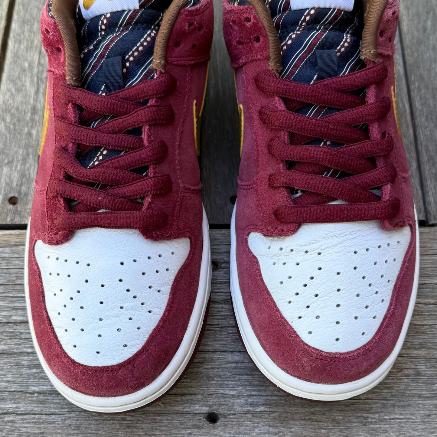 Nike SB Dunk Low Anchorman Ron Burgundy Size 10