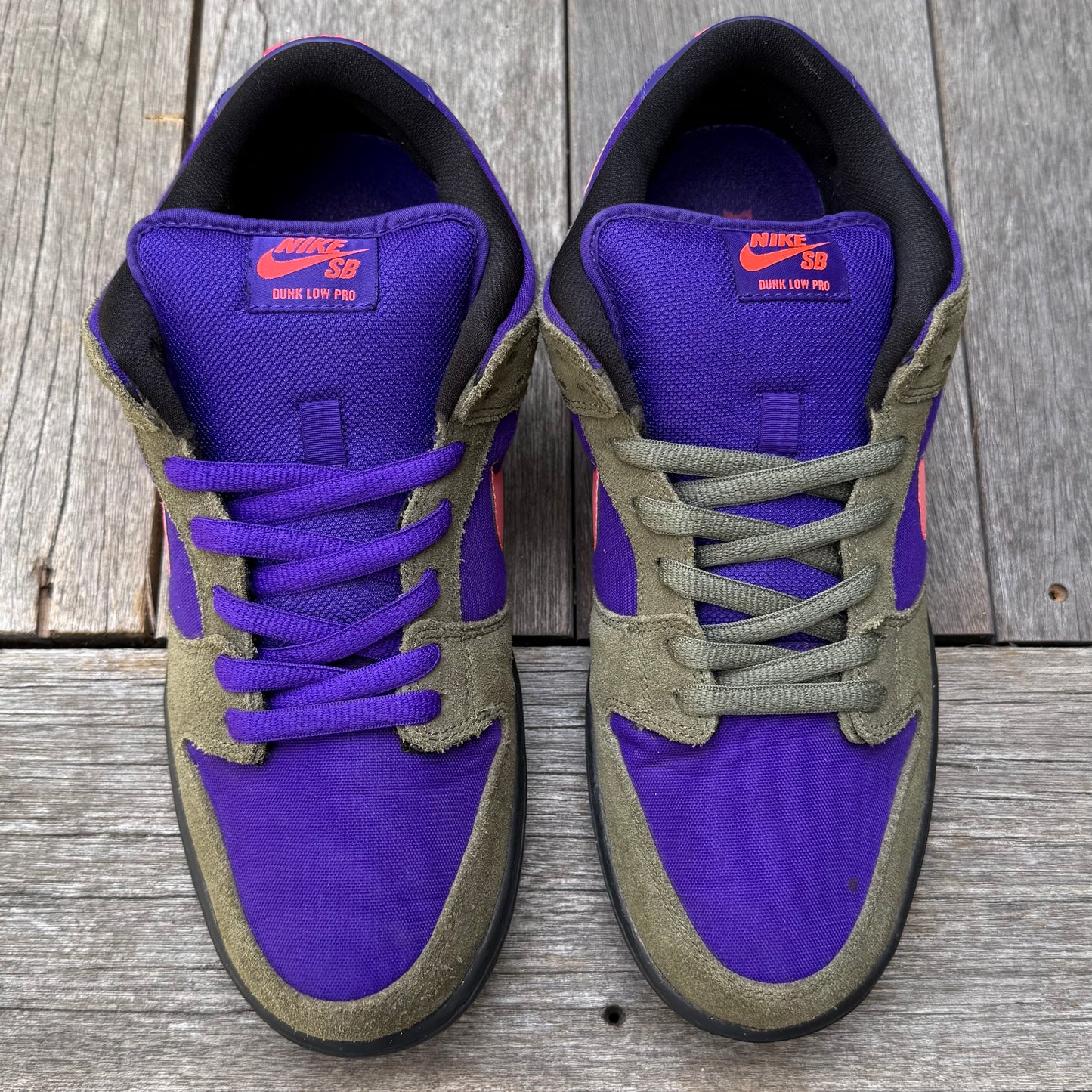 Nike SB Dunk Low Medium Olive Atomic Red Size 11.5
