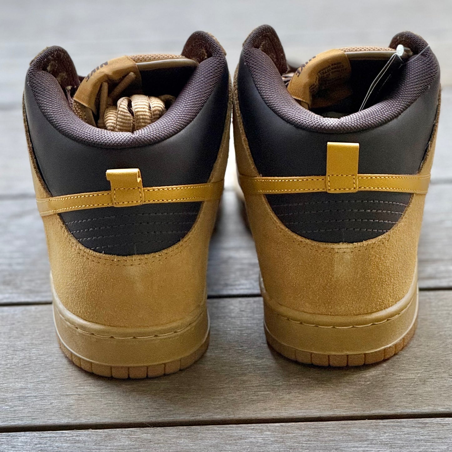 Nike SB Dunk High EMB Wheat Brazil Size 9.5