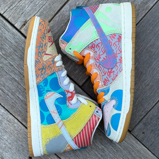 Nike SB Dunk High What the Thomas Campbell Size 8