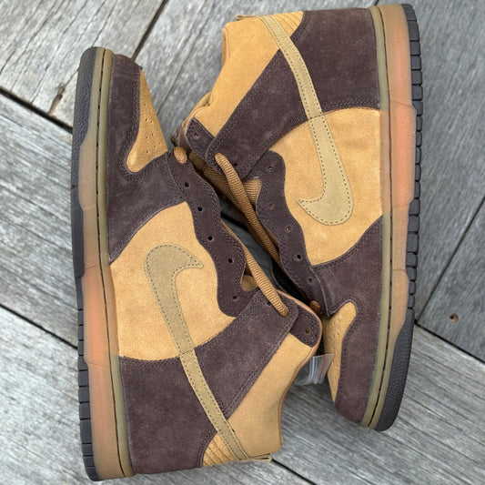Nike SB Dunk High Maple Brown Pack Size 10