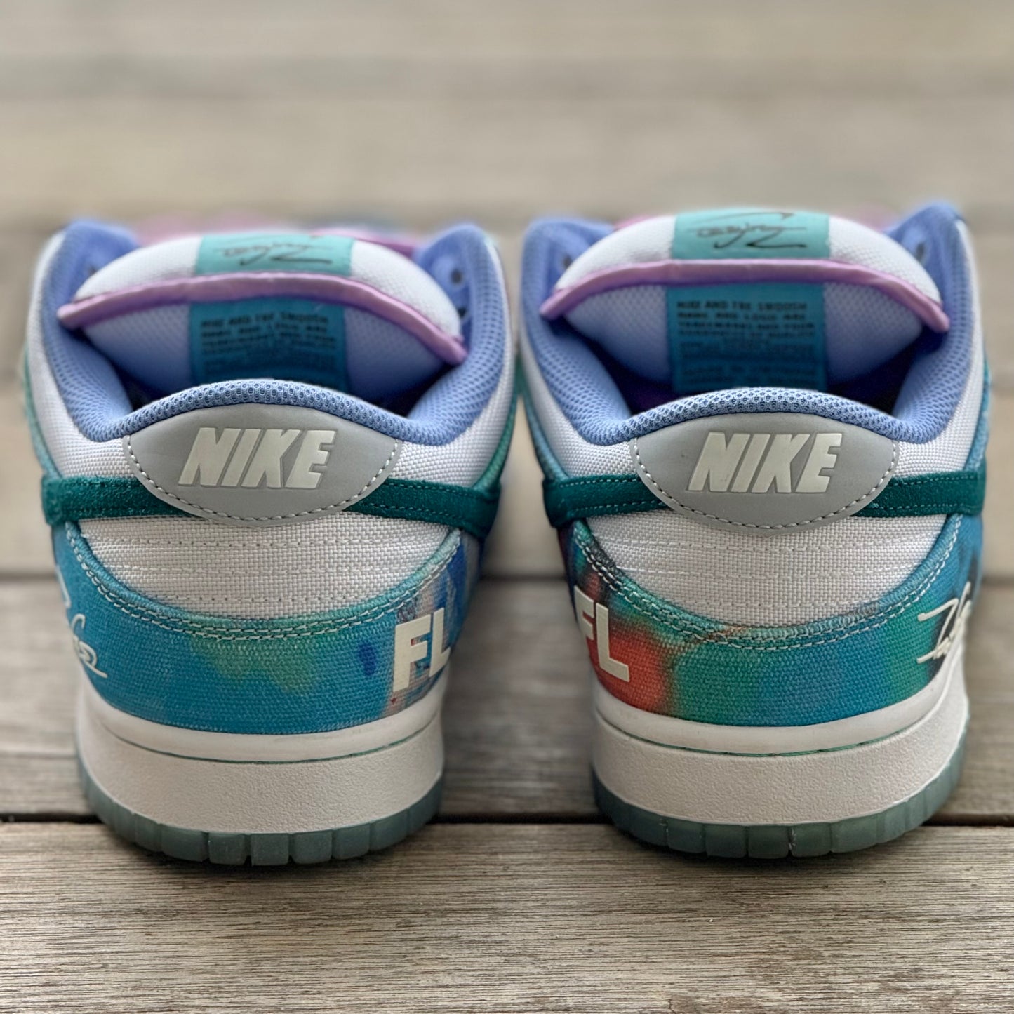 Nike SB Dunk Low Futura White Geode Teal Size 9.5