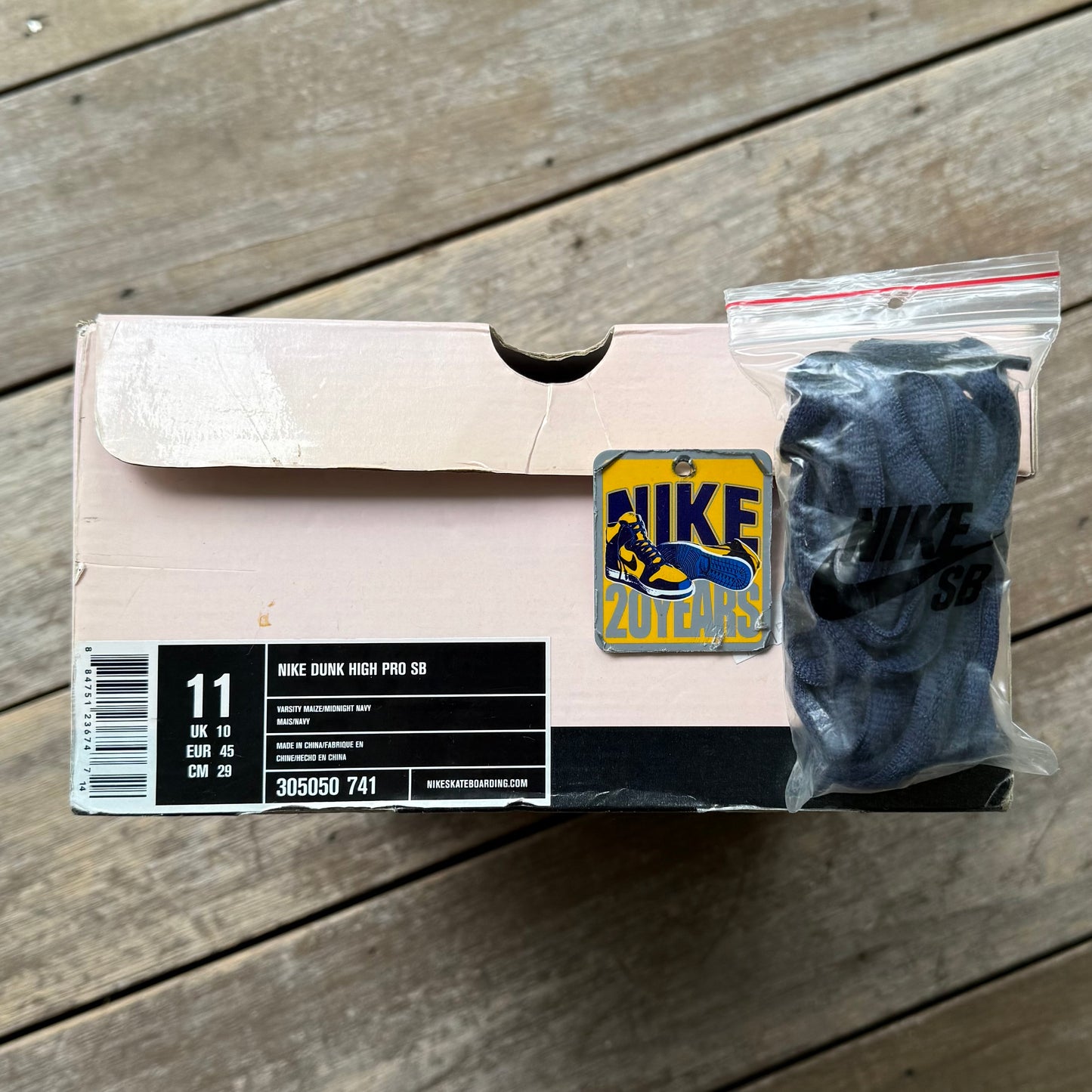 Nike SB Dunk High Michigan BTTYS Size 11