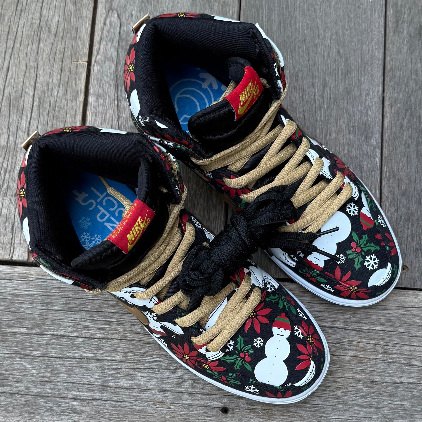 Nike SB Dunk High Ugly Christmas Sweater Black CNCPTS Size 10