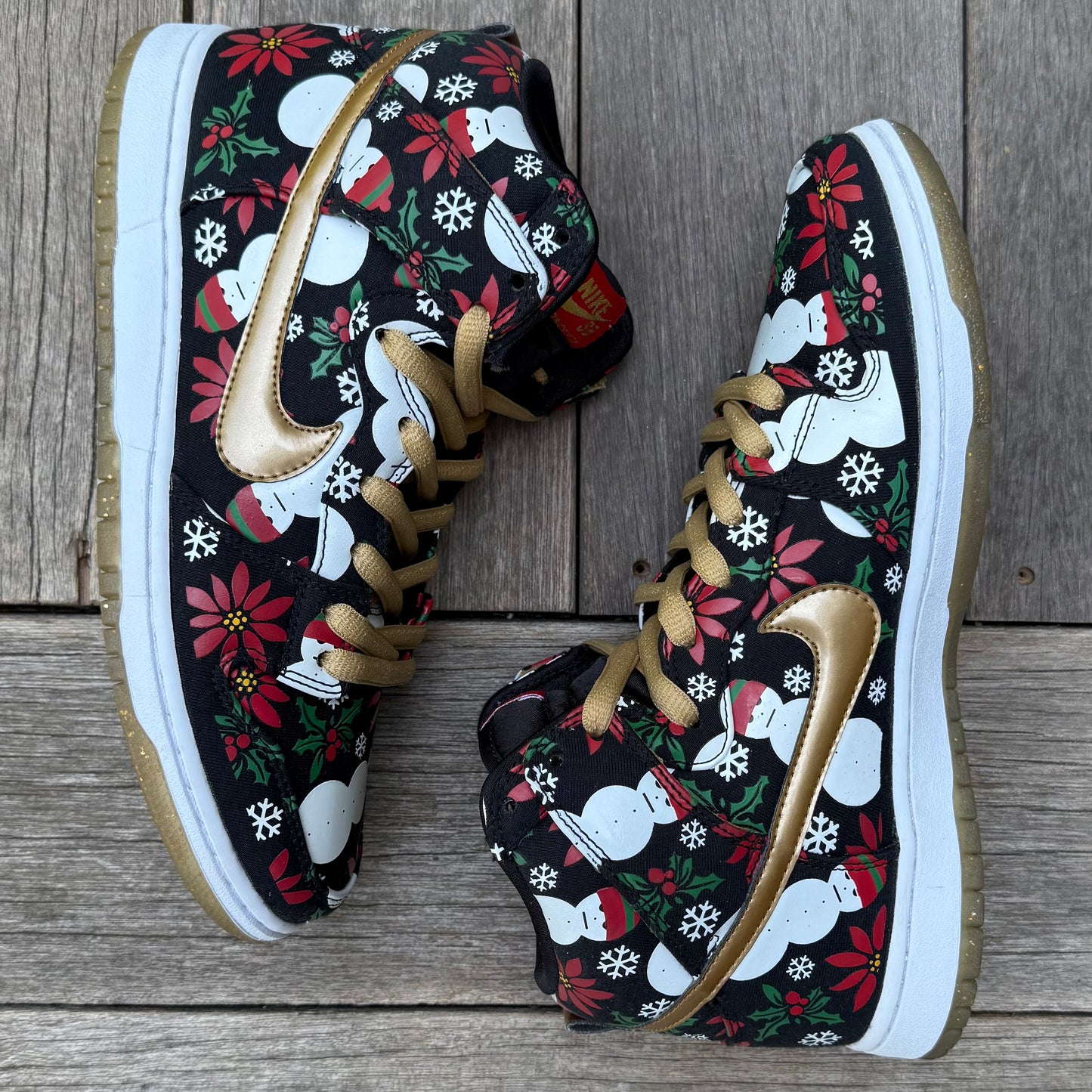 Nike SB Dunk High Ugly Christmas Sweater Black CNCPTS Size 10