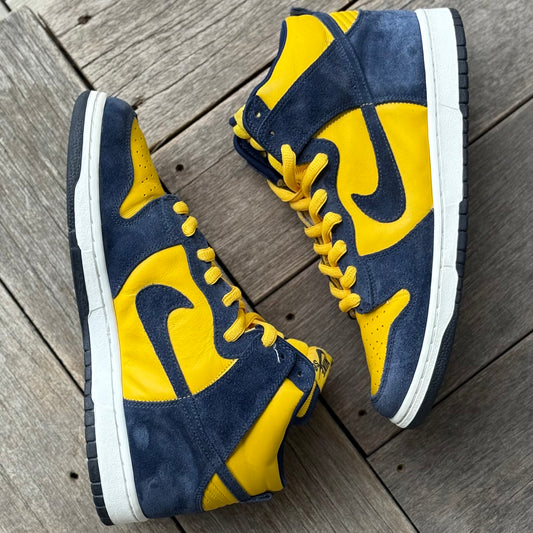 Nike SB Dunk High Michigan BTTYS Size 11