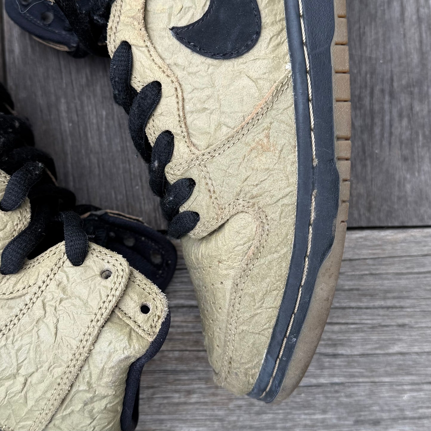 Nike SB Dunk High Brown Paper Bag Size 8