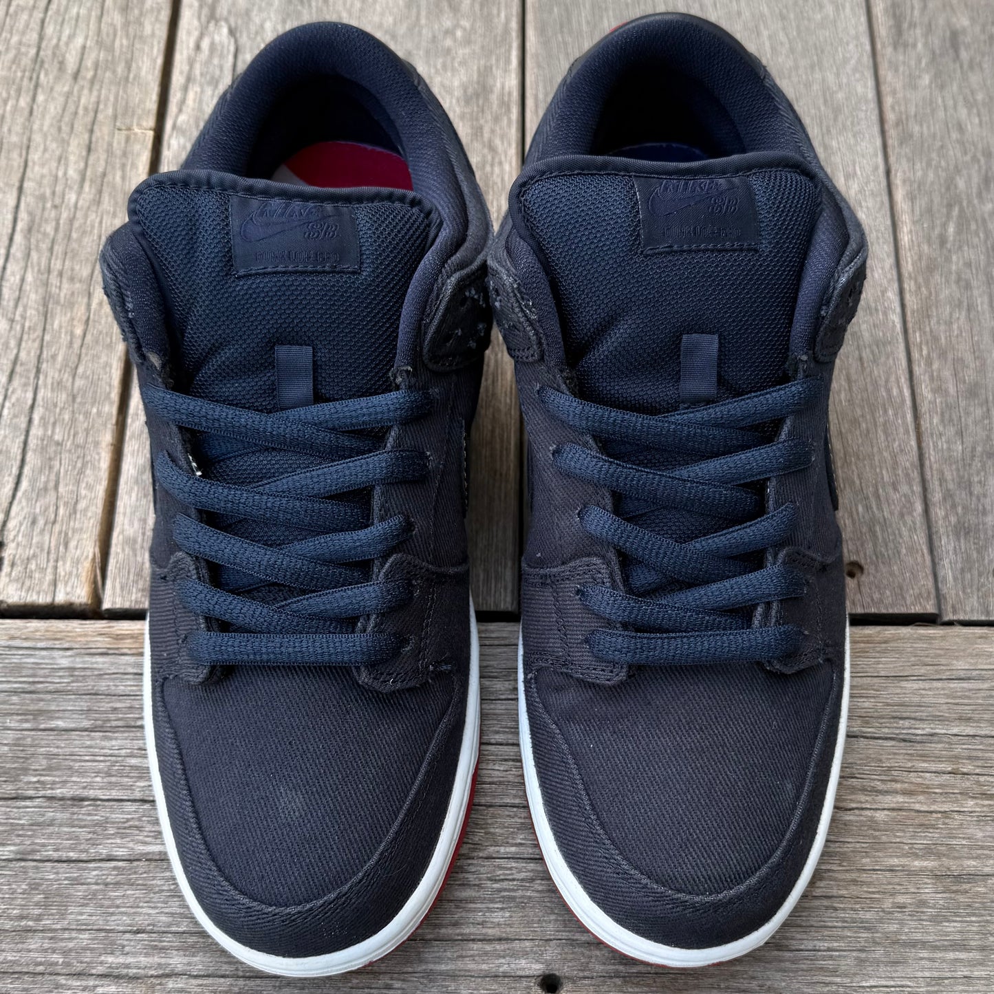 Nike SB Dunk Low Navy Levi’s Size 9.5