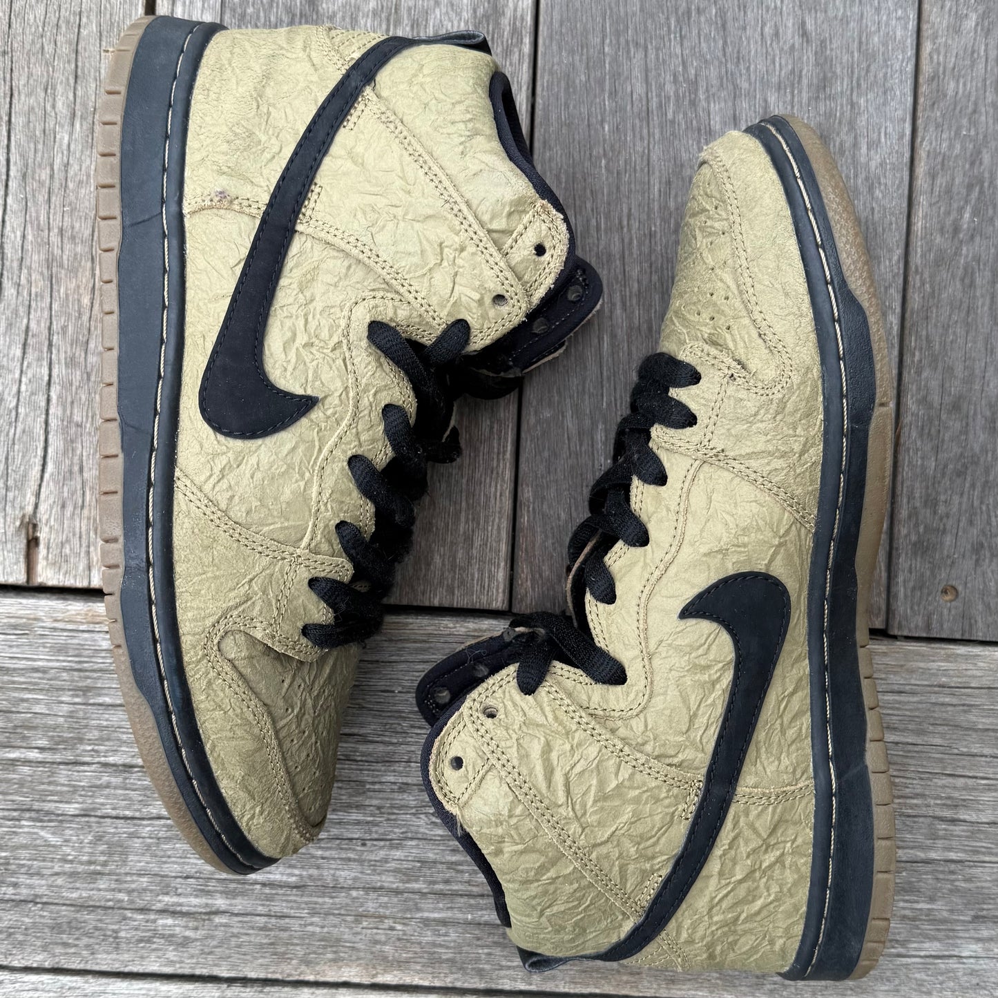 Nike SB Dunk High Brown Paper Bag Size 8