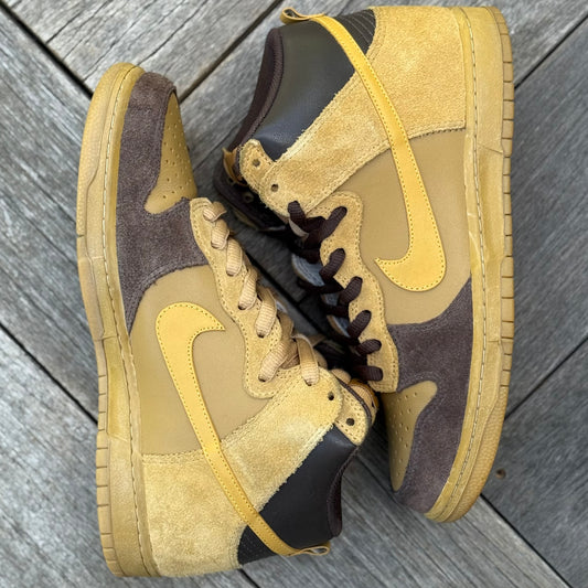 Nike SB Dunk High EMB Wheat Chutney Size 10