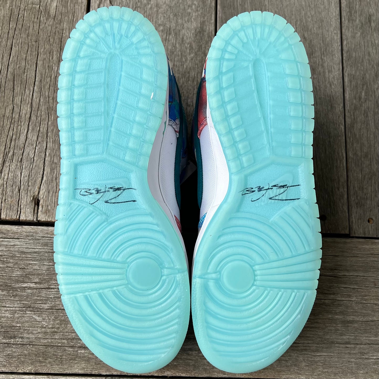 Nike SB Dunk Low Futura White Geode Teal Size 10.5